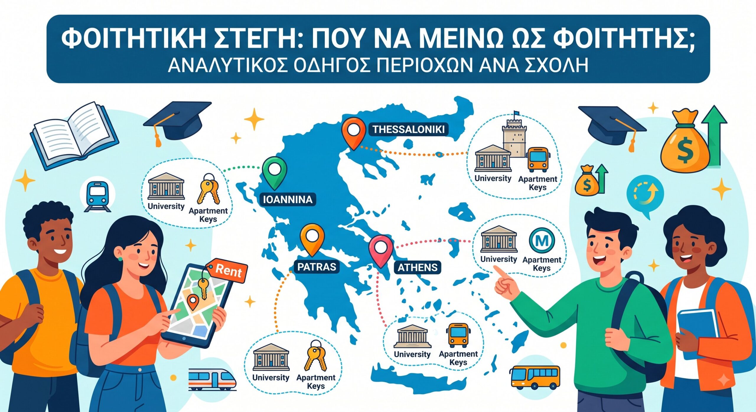 Φοιτητική Στέγη 2026: Περιοχές, Τιμές Ενοικίων & Συγκοινωνίες. Τι να Προσέξετε Πριν Υπογράψετε Συμβόλαιο. Πότε πρέπει να ξεκινήσω την έρευνα;